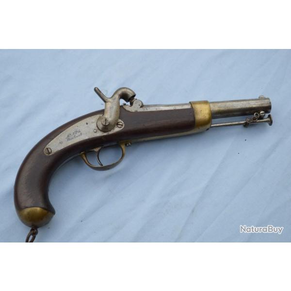 PISTOLET DE MARINE MODELE 1849 MANUFACTURE DE CHATELLERAULT Calibre 15,2mm - France Seconde R�publiq