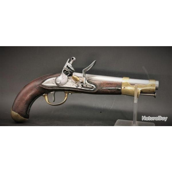 PISTOLET CAVALERIE � SILEX MODELE AN IX - An 9 MAUBEUGE Mre NATIONALE AnX / 1801 - France Premier Em