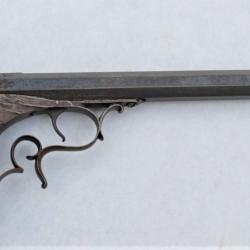 RARISSIME PISTOLET DELVIGNE Calibre 22 FLOBERT VERS 1860 - France XIX&egrave; France Tr&egrave;s bon XIX eme Civil