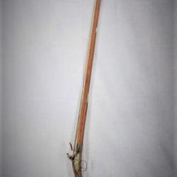 LONG FUSIL &agrave; SILEX OFFICIER DE LA MILICE mod&egrave;le 1754-59 GRILLET A CHALON - FRANCE GUERRE de 7ANS 175