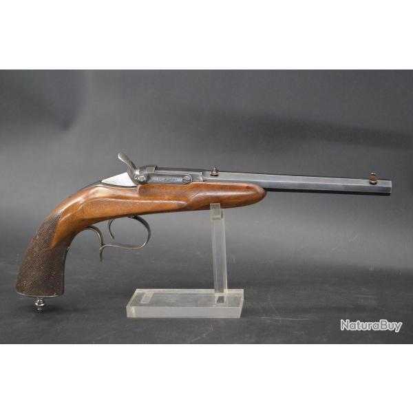 PISTOLET DE TIR CALIBRE 6MM ANNULAIRE par MISTRAL Arquebusier � Marseille - France XIX� France Tr�s 