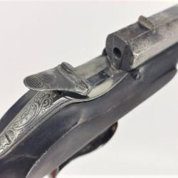 PISTOLET FLOBERT TIR DE SALON CALIBRE 22 Flobert ANNULAIRE - Belgique XIX&egrave; Tr&egrave;s bon XIX eme Belgique