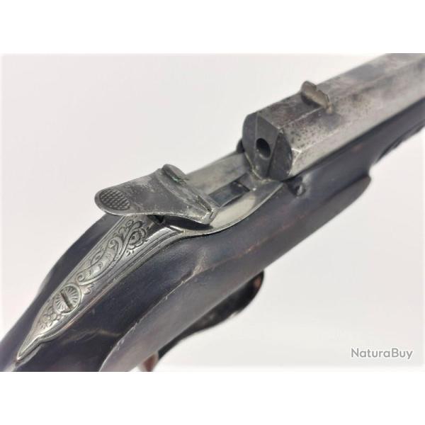 PISTOLET FLOBERT TIR DE SALON CALIBRE 22 Flobert ANNULAIRE - Belgique XIX� Tr�s bon XIX eme Belgique