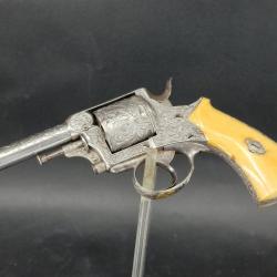 LUXUEUX REVOLVER FAURE LEPAGE 1872 Calibre 7mm Centrale Monogramme LIEUTENANT EMILE COLLETA 120&egrave; DE 