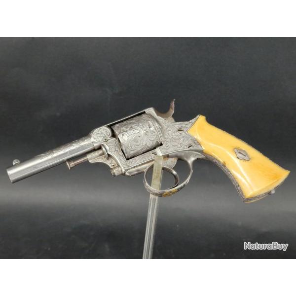 LUXUEUX REVOLVER FAURE LEPAGE 1872 Calibre 7mm Centrale Monogramme LIEUTENANT EMILE COLLETA 120� DE 