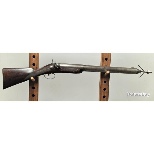 RARE IMPOSANT FUSIL LANCE HARPON par FIRMIN GAYMU A PARIS France Trs bon  XIX eme Civil Categorie D