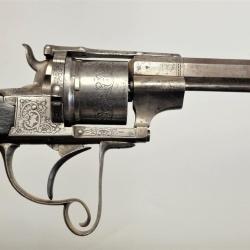 CARABINE REVOLVER LEFAUCHEUX par PIRLOT FRERES &agrave; LIEGE CALIBRE 11mm MAS 1873 PERCUSSION CENTRALE Tr&egrave;