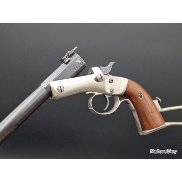 PISTOLET DE TIR STEVENS NEW MODEL POCKET RIFLE CALIBRE 32 RIMFIRE 1872-1875 - USA XIX� Tr�s bon  U.S