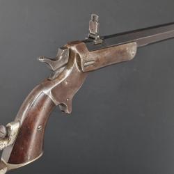 PISTOLET STEVENS DE TIR HUNTER PET POCKET RIFLE N&deg;34 1872 CALIBRE 38 RIMFIRE - USA XIX&egrave; Tr&egrave;s bon U.S