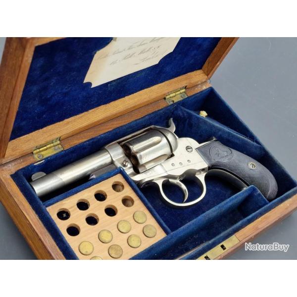 REVOLVER COLT LIGHTNING MOD�LE 1877 SHERIFF 3.5 Pouces Calibre 38 Long Colt ETCHED PANEL EN COFFRET 