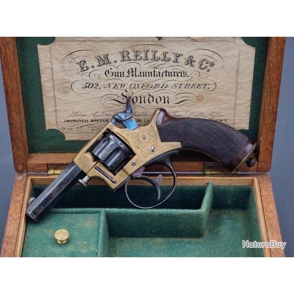 COFFRET REVOLVER TRANTER LUXE MODELE N�1 PATENT 1862 Calibre 22 E.M. REILLY & C� LONDON - Royaume-Un