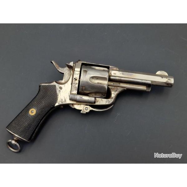 REVOLVER BULLDOG A SYSTEME D'EJECTION BASCULANT CALIBRE 7mm CF Bon  XIX eme Belgique Categorie D