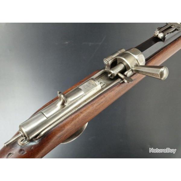 FUSIL D'ESSAI TRANSFORMATION CARTOUCHE METALLIQUE A TABATIERE MODELE CHASSEPOT CALIBRE 11MM GRAS - F