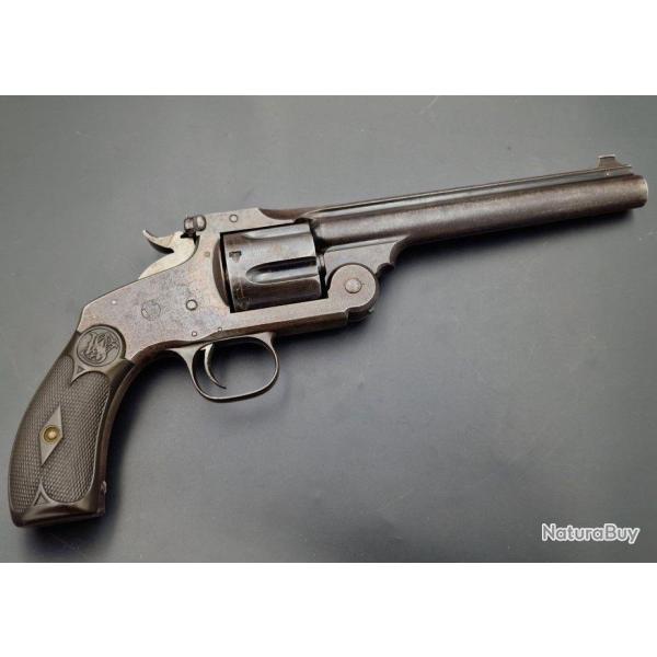 REVOLVER SMITH & WESSON NEW MODEL N�3 TARGET Calibre 38-44 SIMPLE ACTION N� 75 - USA XIX� Tr�s bon  