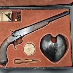 PISTOLET DE TIR D'ASSAUT POUR LE DUEL A BALLE DE CIRE INVENTION DEVILLERS CALIBRE 44 RUSSIAN - FRANC