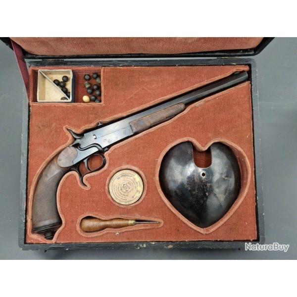 PISTOLET DE TIR D'ASSAUT POUR LE DUEL A BALLE DE CIRE INVENTION DEVILLERS CALIBRE 44 RUSSIAN - FRANC