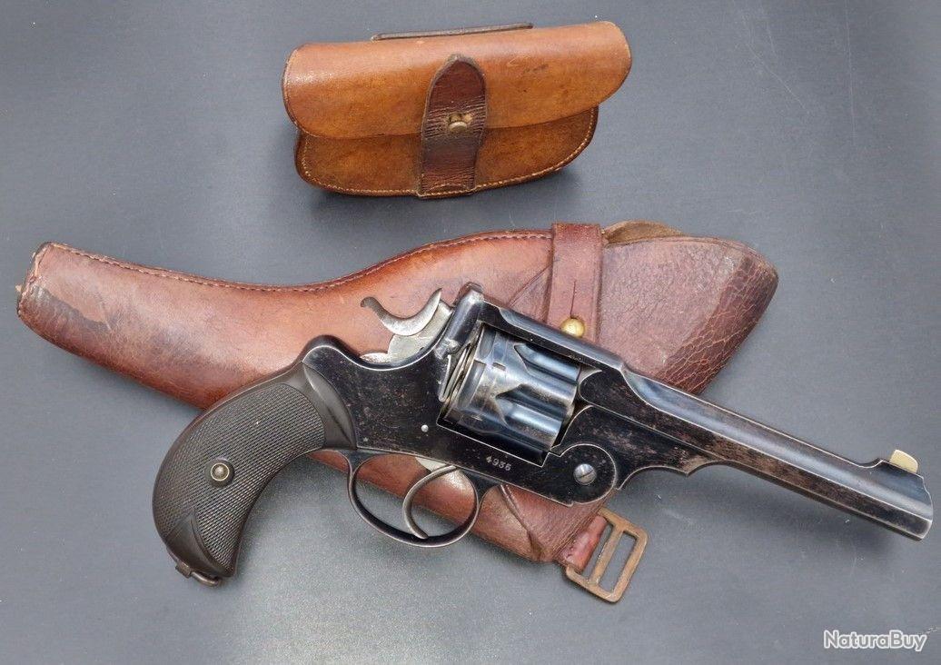 Étui En Cuir TAN Pour Revolver Webley Britannique WWI & WWII .455 (TAN
