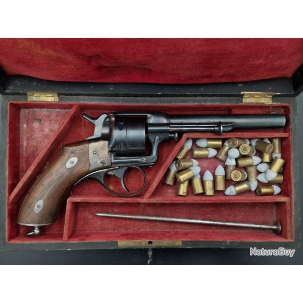 LF1 PROTOTYPE REVOLVER D'ESSAI LEFAUCHEUX MODELE 1868 1er TYPE NUMERO 1 CALIBRE 12mm - FRANCE XIX� F