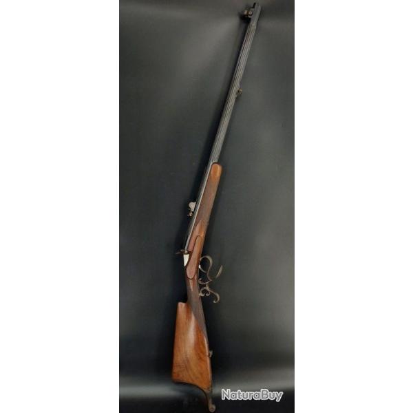 CARABINE DE TIR SYSTEME FLOBERT CALIBRE 6MM ANNULAIRE - BELGIQUE FRANCE XIX Trs bon  XIX eme Belgi
