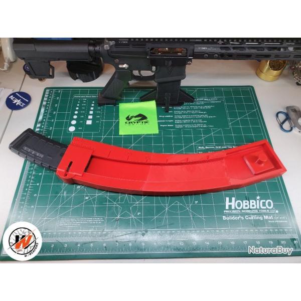 AR15 / M4 / M16 / FAMAS - Chargette, speed loader noir .223 AR15/M4 /  30 round  - Print 3D