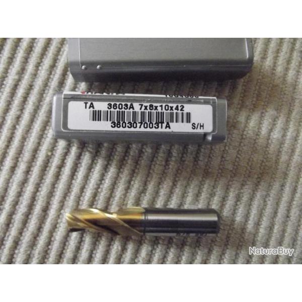 A SAISIR - Fraise HANITA diamtre 7mm 3 lvres HSSCo5 revtu TiN NEUVE