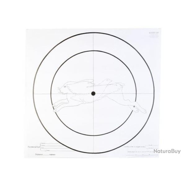 Cibles de tir Januel Essai fusil - Par 100 - 90 x 90 cm