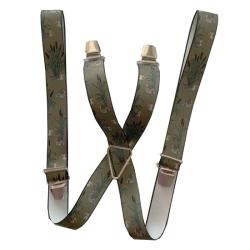 Bretelles fantaisies &agrave; motifs canards et roseaux