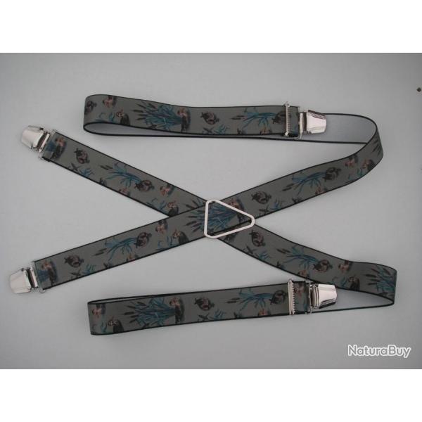 Bretelles fantaisies  motifs canards et roseaux 02