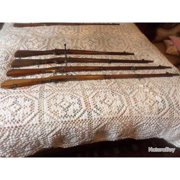 fusil mauser   modele 1871 de tireur d elite calibre d origine