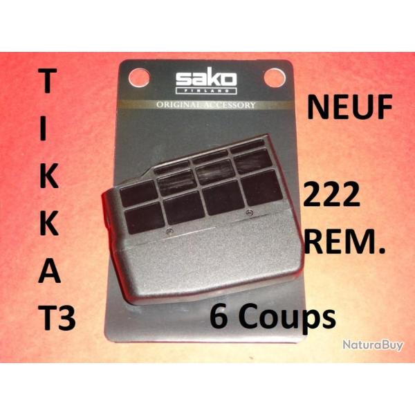 chargeur NEUF de carabine TIKKA T3 calibre 222 REM en 6 coups - VENDU PAR JEPERCUTE (JO46)