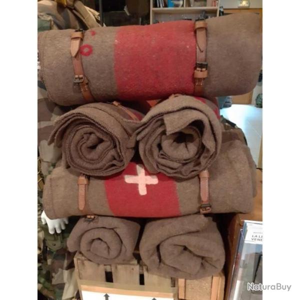 Couverture suisse en laine (avec sangles), 200 x 140 cm