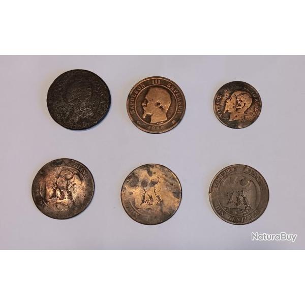 Lot de monnaies fran�aises et autres