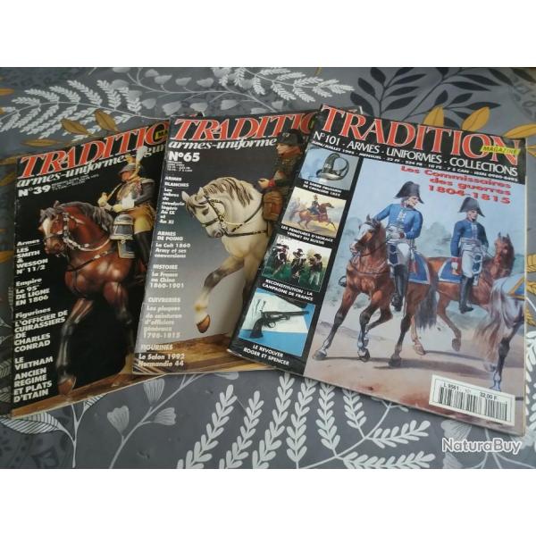 ANCIEN -  3 BELLES REVUES - DE COLLECTIONS TRADITION - NO 39 - 65 -101-
