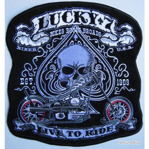 PATCH-ECUSSON/DOSSARD GRAND MODELE - LUCKY 7 - Ref.D02