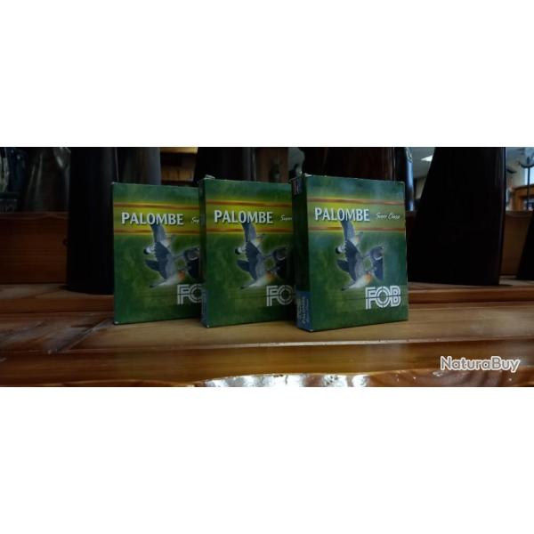 Lot de 5 bo�tes de 10 cartouches FOB Palombe plombs n�7 dor� 36g calibre 12/70