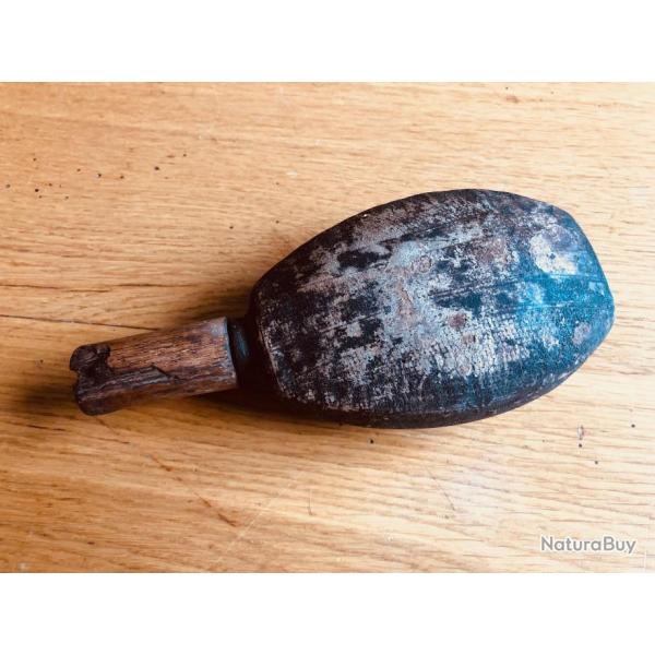 Authentique Poire � Poudre en Carton Bouilli, Epoque Napol�onnienne