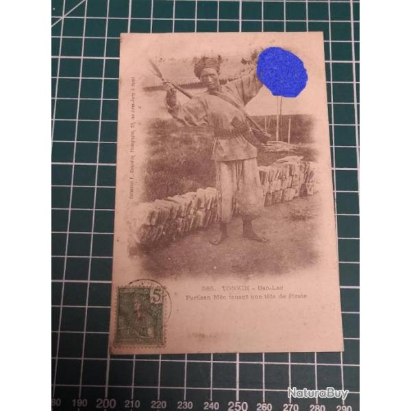 TONKIN BAO LAO PARTISAN MEO TENANT UNE T�TE DE PIRATE COLLECTION P. DIEULEFILS HANO�