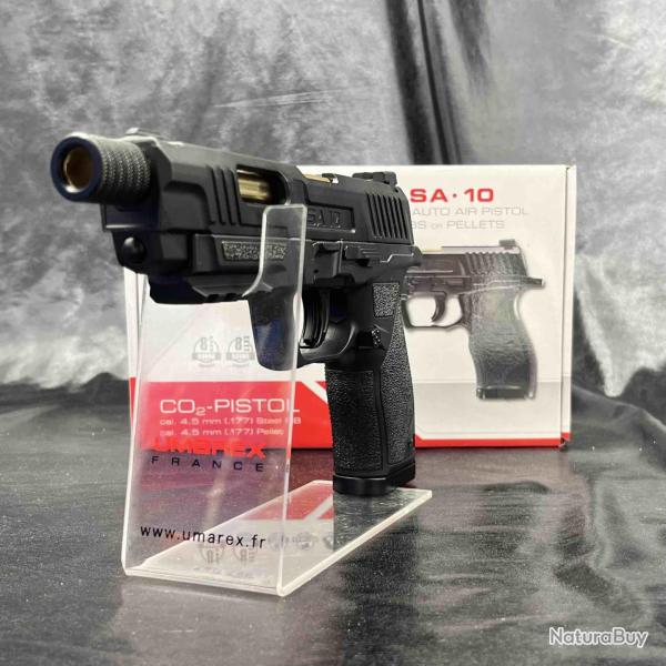 PISTOLET "SA10" - CO2, CAL BBs/4.5MM ET 4.5MM PLOMB - Umarex