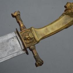 IMPOSANT et LARGE SABRE DE SAPEURS DES REGIMENTS SUISSES - France RESTAURATION 1815 - 1830 Reglo Fra