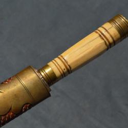 FORT COUTEAU DAGUE DES BALKANS PEAU DE SERPENT XIX&egrave; Collection Tr&egrave;s bon XIX eme