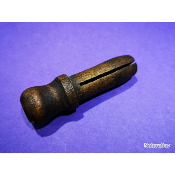 BOUCHON DE CANON EN NOYER POUR FUSIL CALIBRE 45 SPRINGFIELD / ROLLING BLOCK & AUTRES U.S.A. XIX eme 