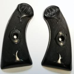 Paire PLAQUETTES COLT 1898 NEW POLICE Cal. 32 &agrave; Volutes reproduction r&eacute;sine