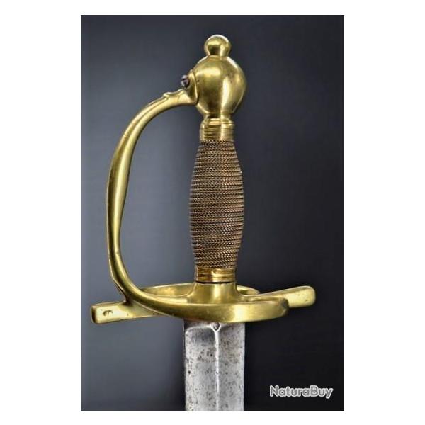 SABRES DES CAVALIERS ET DES DRAGONS MONTURE A LA SUEDOISE Mod�le de 1776 KLINGENTHAL 1776 � 1779 - F
