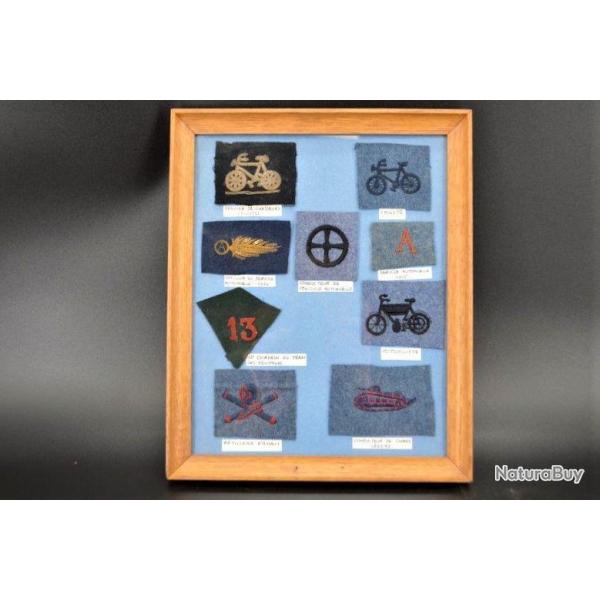 LOT INSIGNES TISSU 14 18 FRANCE PREMIERE GUERRE MONDIALE Reglo France 1ere GM Tr�s bon Militaria