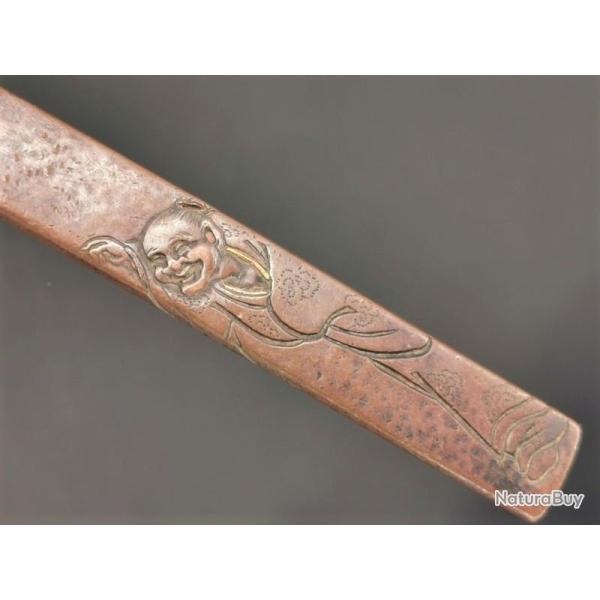 KOZUKA AIKUCHI TANTO KATANA WAKIZASHI Vieillard - JAPON 19�