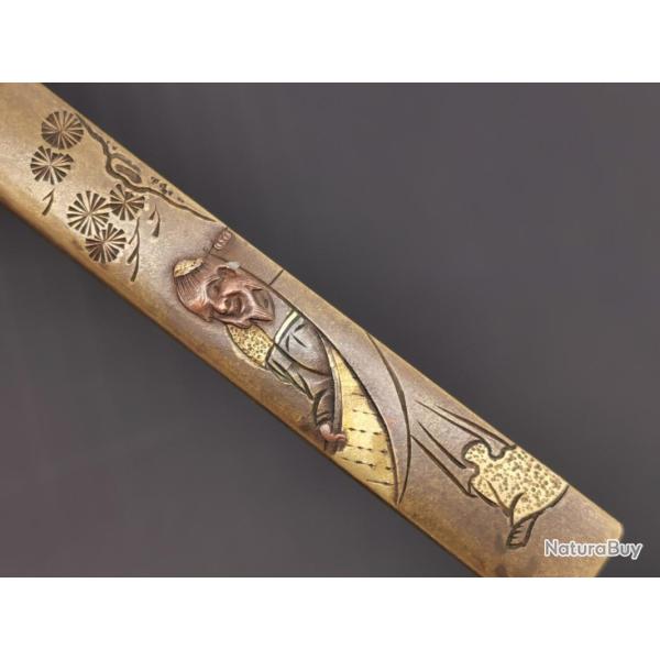 KOZUKA AIKUCHI TANTO KATANA WAKIZASHI Vieillard - JAPON 19� Collection Tr�s bon  Japon XIX eme Civil