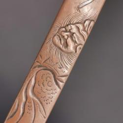 KOZUKA AIKUCHI TANTO KATANA WAKIZASHI Vieillard - JAPON 19&egrave; Bon Collection Japon XIX eme Civil