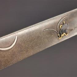 KOZUKA AIKUCHI TANTO KATANA WAKIZASHI SHIBUICHI INSECTE LUNE - JAPON 19&egrave; Collection Tr&egrave;s bon Japon X