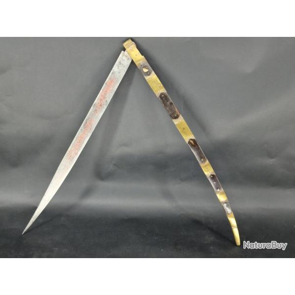 ENORME COUTEAU NAVAJA ESPAGNE 19� 1m25 Collection Tr�s bon  XIX eme Espagne