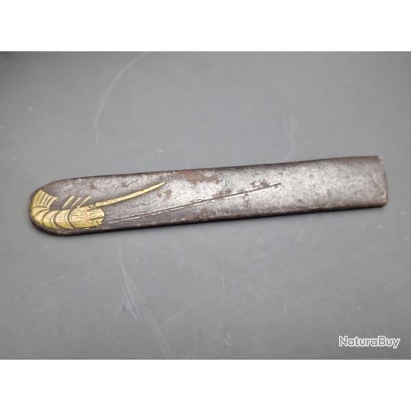 KOZUKA AIKUCHI TANTO KATANA WAKIZASHI en FER LANGOUSTE - JAPON 19 Bon  Collection Japon XVIII